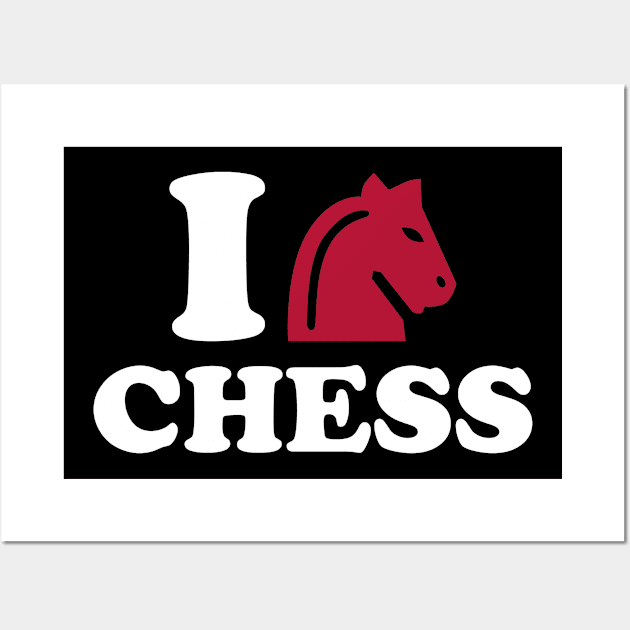 I love chess Wall Art by Designzz